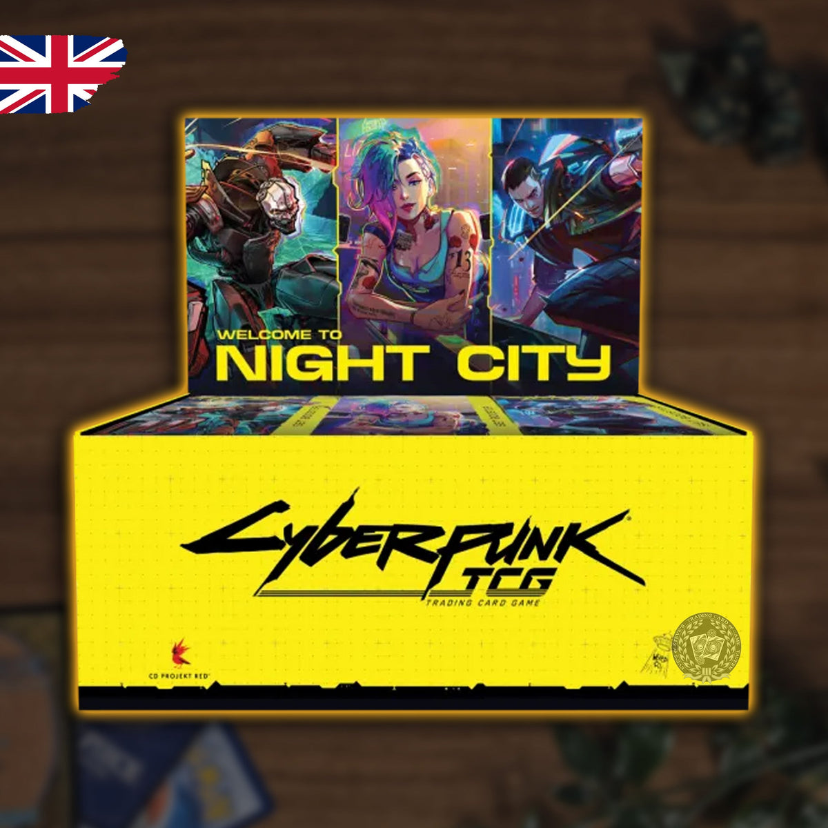 Cyberpunk TCG - Welcome to Night City Booster Display
