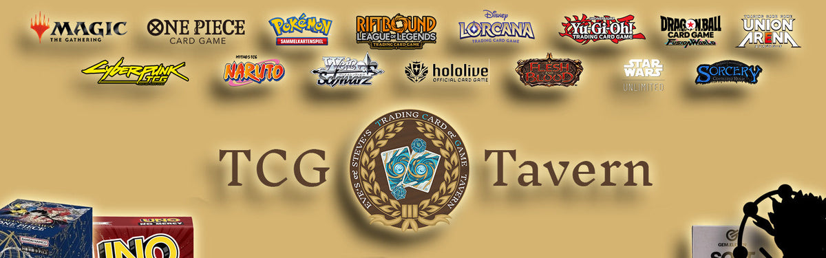 Startseite - TCG Tavern Sortiment Überblick, Sammelkarten, Brettspiele & Collectibles