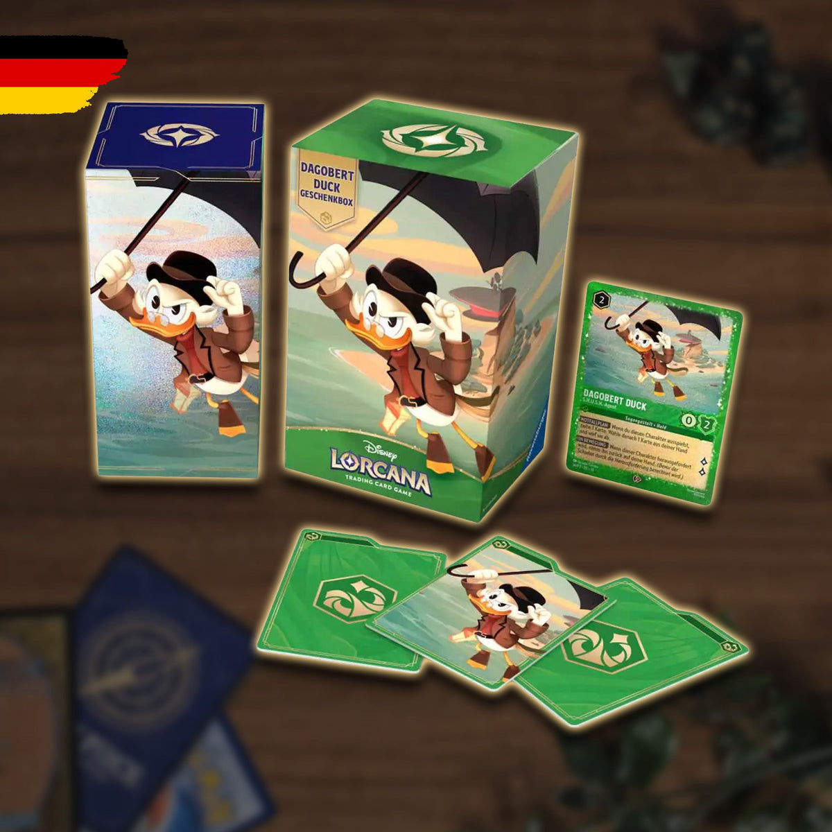 Disney Lorcana Dagobert Duck Geschenk Box Inhalt