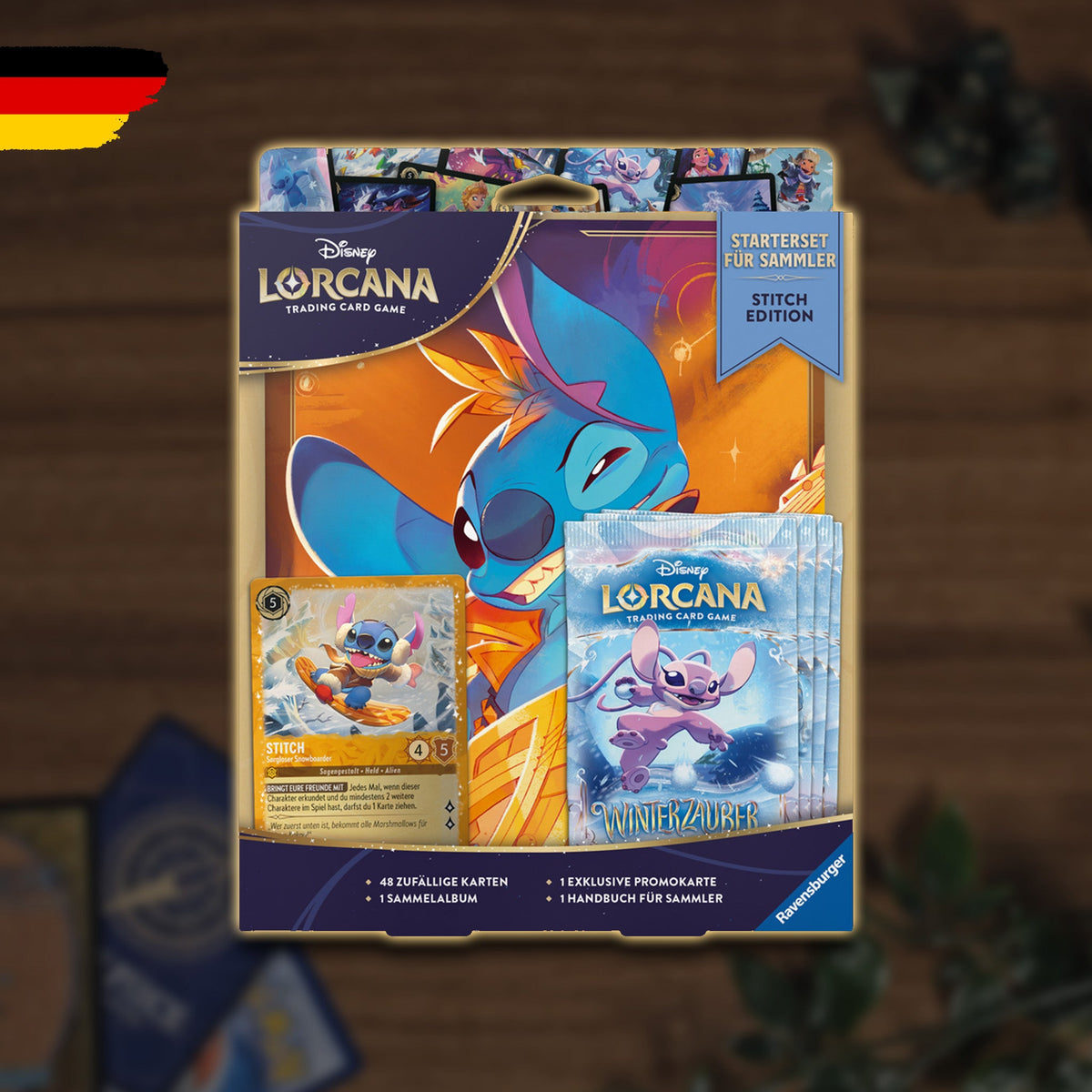 Disney Lorcana Starter Set für Sammler Stitch Edition