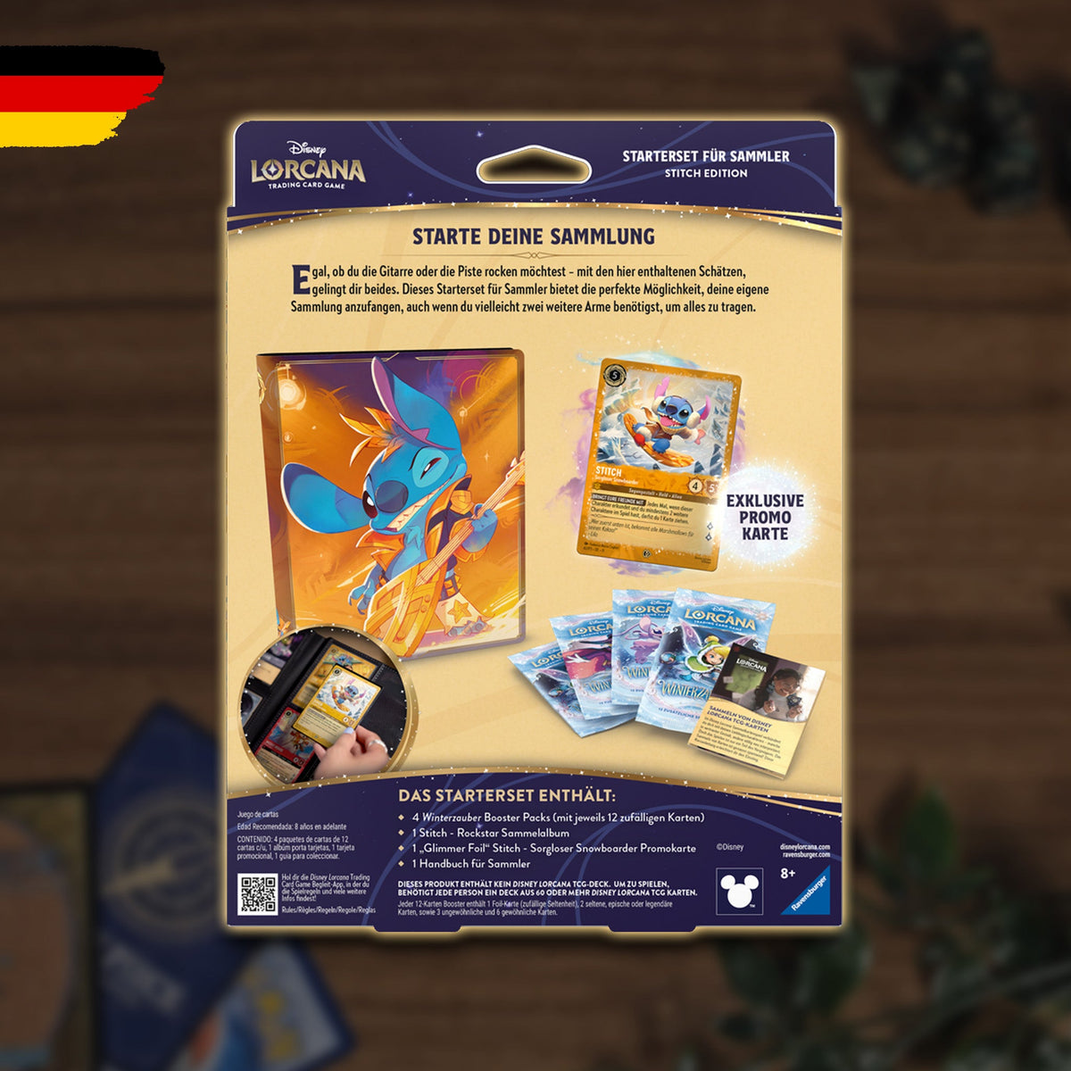 Disney Lorcana Starter Set für Sammler Stitch Edition Inhalt