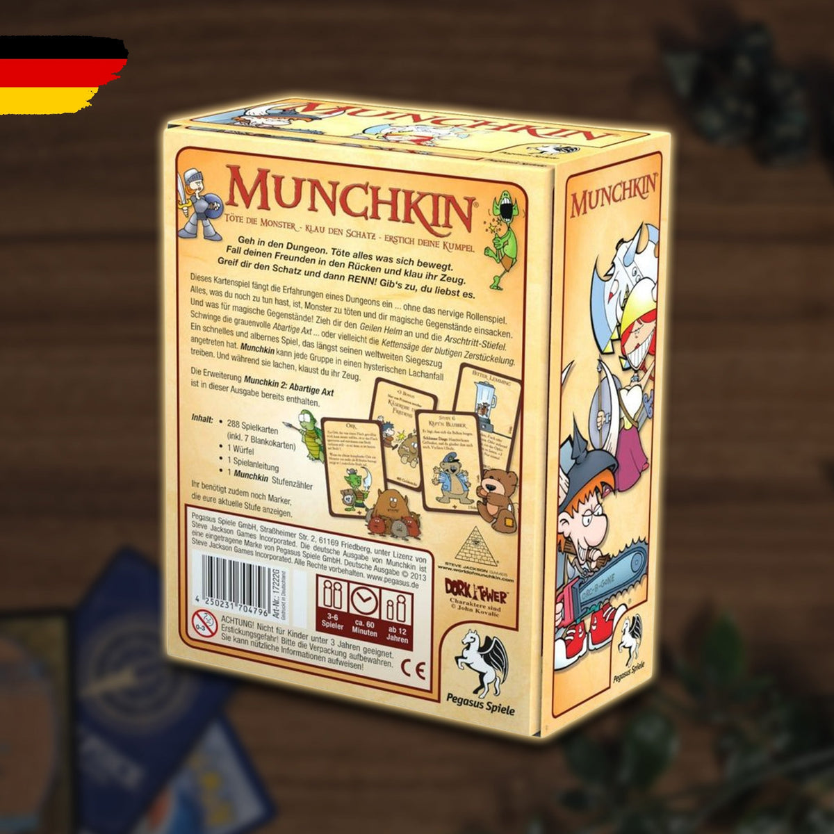 Munchkin 1 plus 2 - Inhalt Spielmaterialien