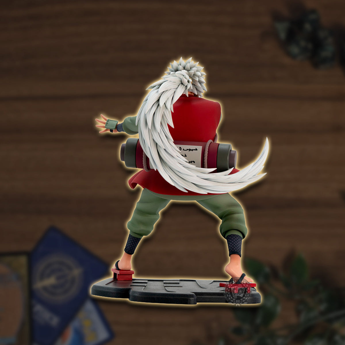 Naruto Shippuden Jiraya Figur, exklusive 19cm Anime Sammelfigur Seitenansicht