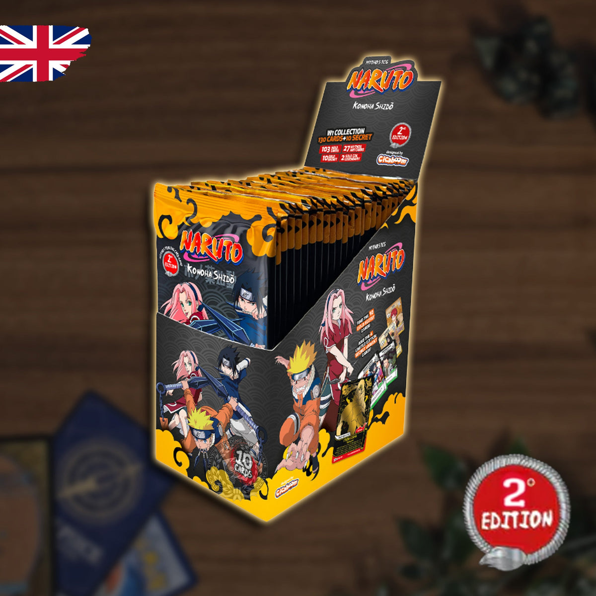 Naruto TCG - Konoha Shido First Set Booster Display 2. Edition