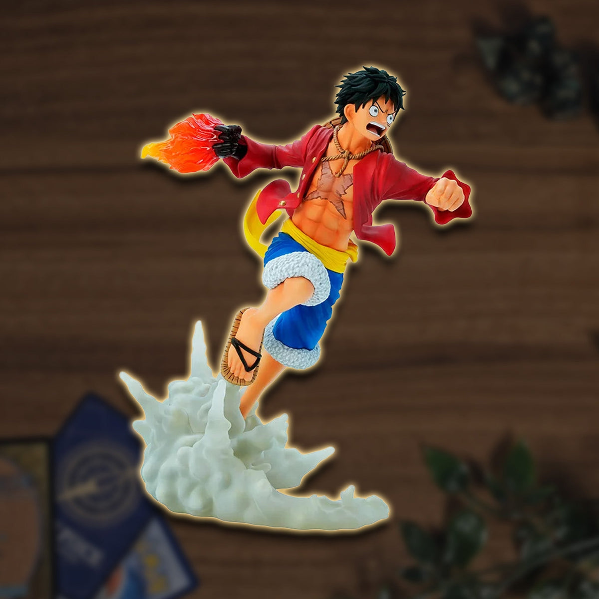 One Piece - Luffy Figur, exklusive 16cm Anime Sammelfigur Seitenansicht