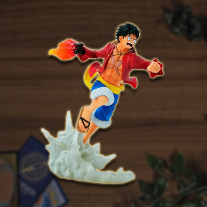 One Piece - Luffy Figur, exklusive 16cm Anime Sammelfigur Seitenansicht