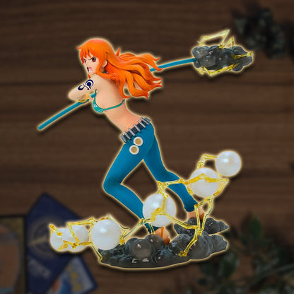 One Piece - Nami Figur, exklusive 16cm Anime Sammelfigur Seitenansicht