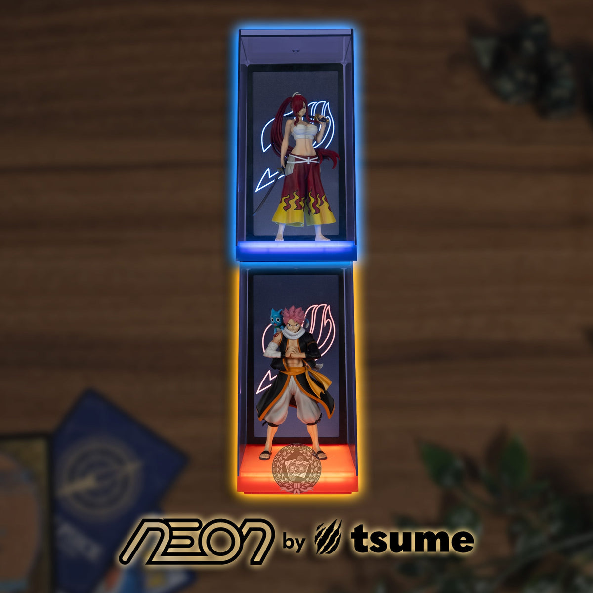 NEON by Tsume Art Fairy Tail Natsu & Erza Stacked
